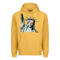 Mustard Puerto Rico Resiste Statue of Liberty Puerto Rican Flag Premium Hoodie - trangStudio