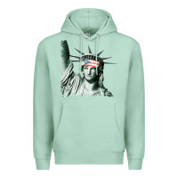 Seafoam Puerto Rico Resiste Statue of Liberty Puerto Rican Flag Premium Hoodie - trangStudio