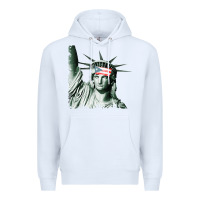 White Puerto Rico Resiste Statue of Liberty Puerto Rican Flag Premium Hoodie - trangStudio
