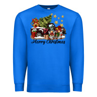 True Royal merry christmas gnomes truck Premium Sweatshirt - BarkalooDesign