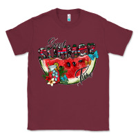 Burgundy sweet summer time Classic Tee - SublimationCraftShop
