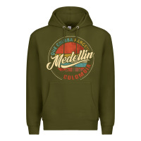Army Green Que Chimba Parce Medellin Bandera Antioquia Colombia Paisa Premium Hoodie - trangStudio
