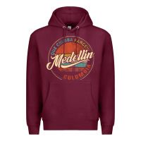 Burgundy Que Chimba Parce Medellin Bandera Antioquia Colombia Paisa Premium Hoodie - trangStudio