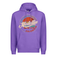 Purple Que Chimba Parce Medellin Bandera Antioquia Colombia Paisa Premium Hoodie - trangStudio