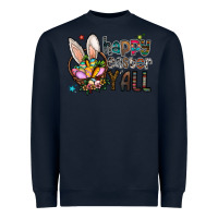 Navy happy easter y all Heavyweight Sweatshirt - CowhideDigitalArt