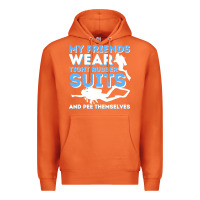 Carrot My Friends Wear Tight Rubber Suits  Scuba Diving & Diver Premium Hoodie - trangStudio