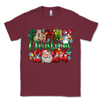 Burgundy family christmas 2024 Classic Tee - texasbilliewilder