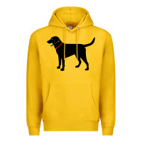 Lemon Labrador Retriever Fetch, Black Lab Play Ball Premium Hoodie - trangStudio