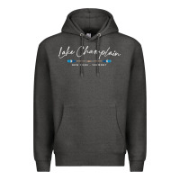 Charcoal Heather Lake Champlain Oars Graphic Premium Hoodie - trangStudio