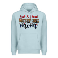 Blue Mist loud and proud wrestling mom Premium Hoodie - LillyAllenDesigns