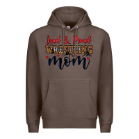 Coffee loud and proud wrestling mom Premium Hoodie - LillyAllenDesigns
