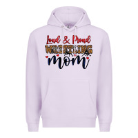Lilac loud and proud wrestling mom Premium Hoodie - LillyAllenDesigns