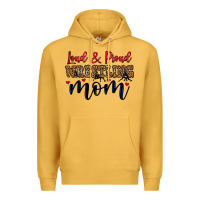 Mustard loud and proud wrestling mom Premium Hoodie - LillyAllenDesigns