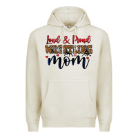Oatmeal Heather loud and proud wrestling mom Premium Hoodie - LillyAllenDesigns