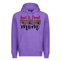 Purple loud and proud wrestling mom Premium Hoodie - LillyAllenDesigns