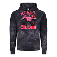Heart Crusher Pink Monster Truck Valentine's Day Vintage Hoodie | Teevron