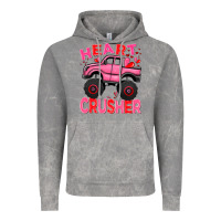 Cloud Rock Heart crusher pink monster truck Valentine's Day Vintage Hoodie - HowdyJamesFarm