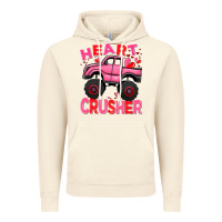 Vintage Artic Heart crusher pink monster truck Valentine's Day Vintage Hoodie - HowdyJamesFarm