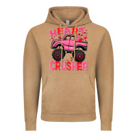 Vintage Camel Heart crusher pink monster truck Valentine's Day Vintage Hoodie - HowdyJamesFarm