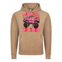 Vintage Coffee Heart crusher pink monster truck Valentine's Day Vintage Hoodie - HowdyJamesFarm