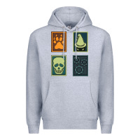 Heather Grey Inscryption Psychological Horror Card Categories Game Halloween Scary  Premium Hoodie - trangStudio