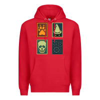 Red Inscryption Psychological Horror Card Categories Game Halloween Scary  Premium Hoodie - trangStudio