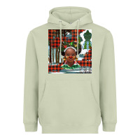 Matcha Christmas African girl Heavyweight Hoodie - BarkalooDesign
