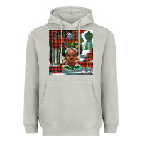 Moon Dust Christmas African girl Heavyweight Hoodie - BarkalooDesign