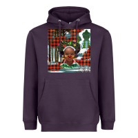 Plum Christmas African girl Heavyweight Hoodie - BarkalooDesign