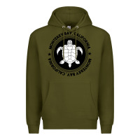 Army Green Diving at Monterey Bay, California Premium Hoodie - trangStudio
