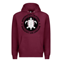Burgundy Diving at Monterey Bay, California Premium Hoodie - trangStudio