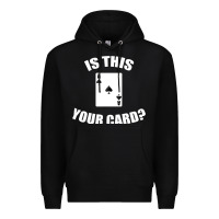 Black Cool Magician Is This Your Card Illusionist Premium Hoodie - trangStudio