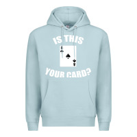 Blue Mist Cool Magician Is This Your Card Illusionist Premium Hoodie - trangStudio