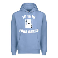 Colony Blue Cool Magician Is This Your Card Illusionist Premium Hoodie - trangStudio