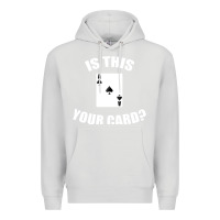 Dove Grey Cool Magician Is This Your Card Illusionist Premium Hoodie - trangStudio