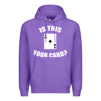 Purple Cool Magician Is This Your Card Illusionist Premium Hoodie - trangStudio
