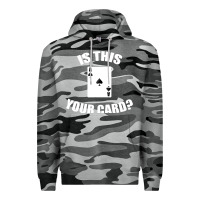 Slate Camo Cool Magician Is This Your Card Illusionist Premium Hoodie - trangStudio