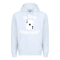 White Cool Magician Is This Your Card Illusionist Premium Hoodie - trangStudio