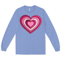 Colony Blue sweet heart olivia Long Sleeve Tee - OliviaCreatesArt