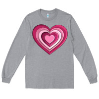 Heather Grey sweet heart olivia Long Sleeve Tee - OliviaCreatesArt