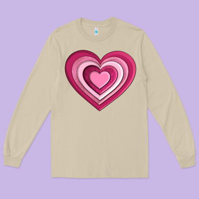 Sweet Heart Olivia Long Sleeve Tee Designed By Oliviacreatesart