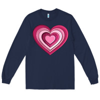 Navy sweet heart olivia Long Sleeve Tee - OliviaCreatesArt