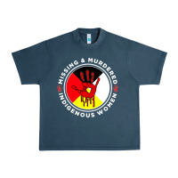 Midnight Navy MMIW Missing & Murdered Indigenous Women Medicine wheel mmiw Urban Heavy Tee - trangStudio