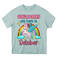 Arona unicorns are born in october Heavy Core Tee - Jasminsmagicworld