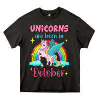 Asphalt unicorns are born in october Heavy Core Tee - Jasminsmagicworld