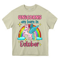 Mossy unicorns are born in october Heavy Core Tee - Jasminsmagicworld