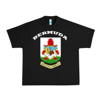 Black Bermuda Coat of Arms Souvenir Gift Flag Bermudian Urban Heavy Tee - trangStudio