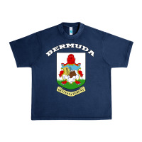 Navy Bermuda Coat of Arms Souvenir Gift Flag Bermudian Urban Heavy Tee - trangStudio