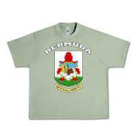 Oil Green Bermuda Coat of Arms Souvenir Gift Flag Bermudian Urban Heavy Tee - trangStudio