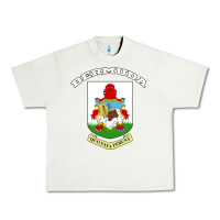 Pistachio Bermuda Coat of Arms Souvenir Gift Flag Bermudian Urban Heavy Tee - trangStudio